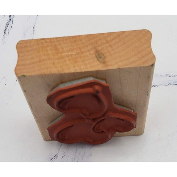 Stampin Up! Valentine Heart Shaped Balloons Wood Mounted Rubber Stamp 1998 - Picture 4 of 8